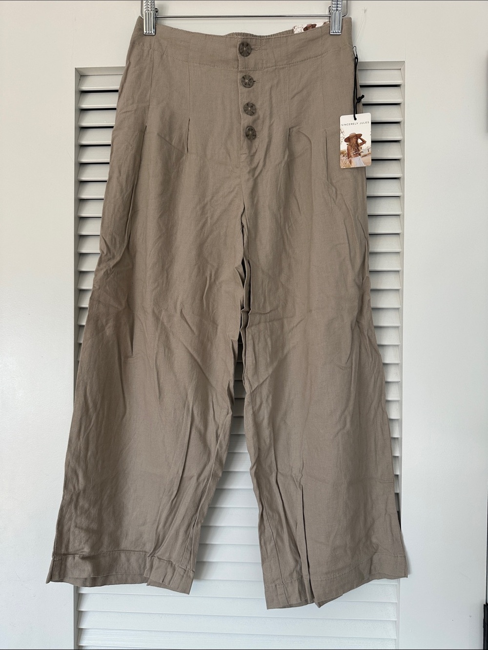 Sincerely Jules Soft Sage Wide Leg Pants